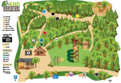 Le plan du parc