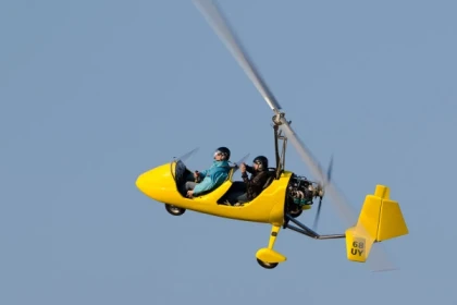 Erkundung von Eguisheim mit dem Autogyro-Ultraleichtflugzeug - Bonjour Alsace