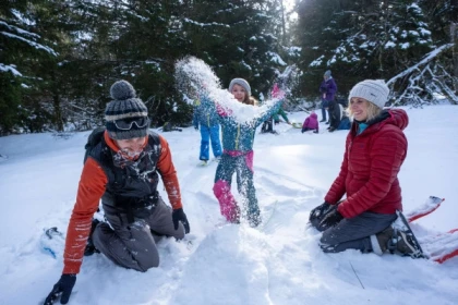 Schneeschuhwanderung P'tits Trappeurs - Bonjour Alsace
