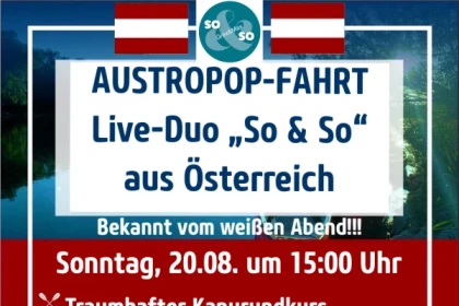 AUSTROPOP FAHRT mit Live-Duo "So & So" aus Österreich - Bonjour Alsace