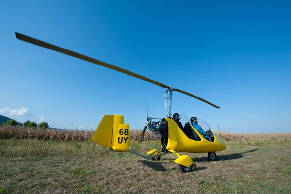 Erkundung von Eguisheim mit dem Autogyro-Ultraleichtflugzeug - Bonjour Alsace