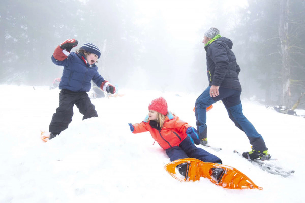 Schneeschuhwanderung P'tits Trappeurs - Bonjour Alsace