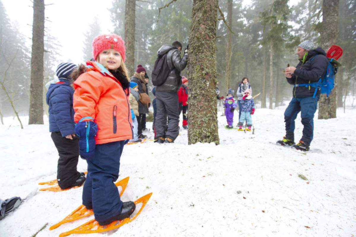 Schneeschuhwanderung P'tits Trappeurs - Bonjour Alsace